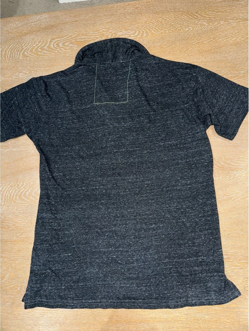 Aviator Nation Mens Small Charcoal Gray Short Sleeve Polo Made in USA
